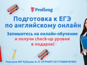 Индивидуальный урок «Подготовка к ЕГЭ/ОГЭ по английскому» от Profieng